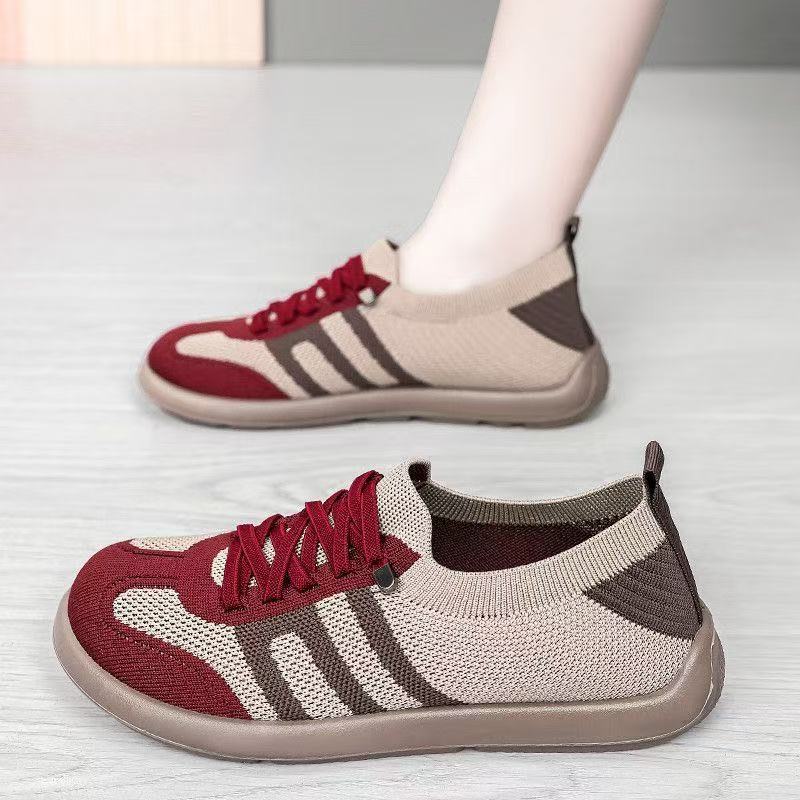 Shoes women's spring new fly-woven mesh soft-soled casual shoes retro German training shoes soft-soled women's shoes