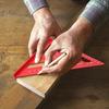 Aluminum Alloy Rafter Square, Metric Scale Angle Drawing Carpenter Measuring Layout Tool, 0-90° Protractor Cast Protractor