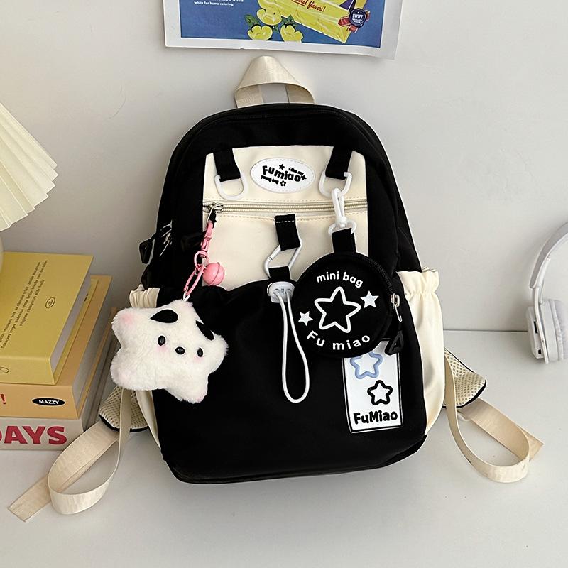 Schoolbag Summer 1011 Pentagram Backpack Japanese Cute ins Milk Huhu Little Girl Fresh Versatile Travel Backpack