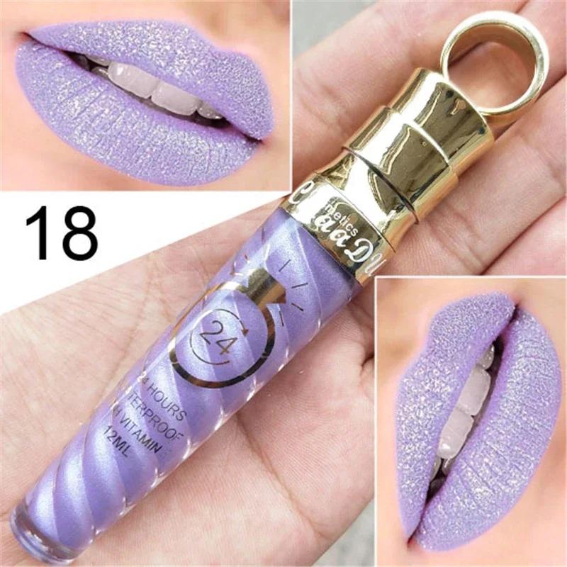 !!Make-up Lippen Mat Vloeibare Lippenstift Waterdicht Langhoudend Sexy Pigment Nude Glitters Lipgloss Schoonheid Rode Lip Tint
