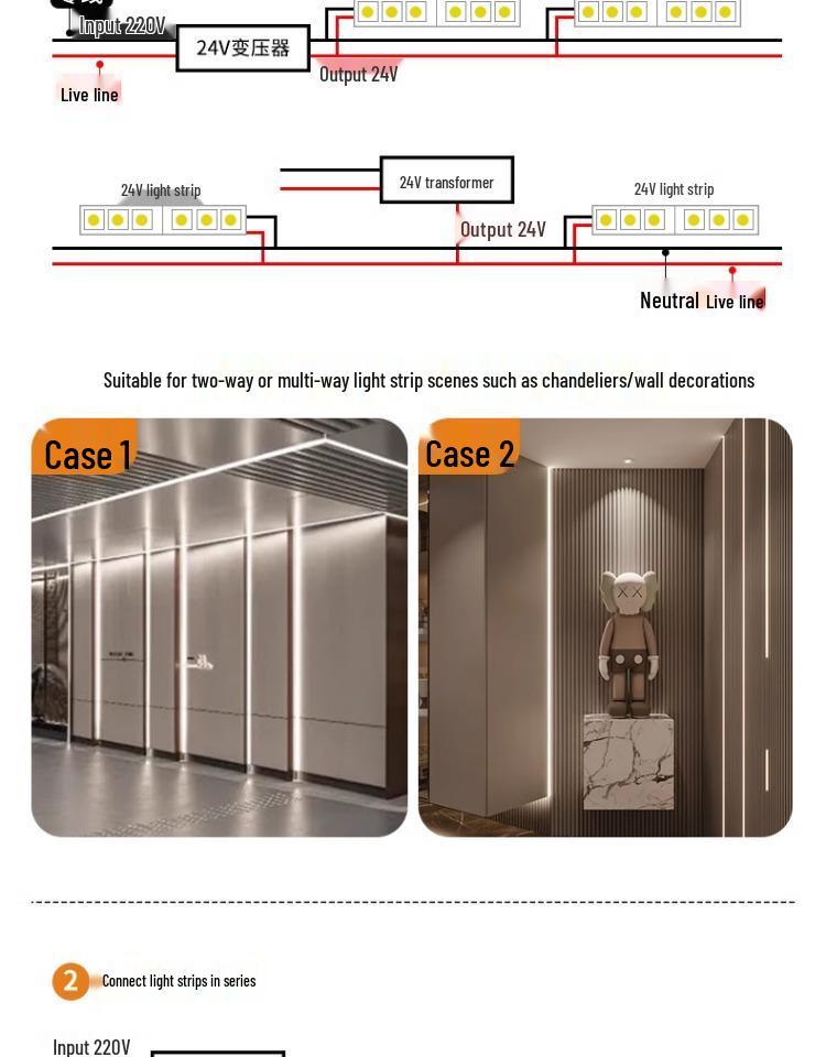 Self-Adhesive 24V SMD LED Strip Lights – Super Bright Linear Light for Exhibitions, Furniture, and Households
