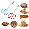 Steel Handles Baking Pastry Cooking Kitchen Supplies BBQ Tools Barbecue Clamp Food Scissor Tongs