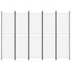 VidaXL Cloison de Séparation 5 Panneaux Séparateur de Pièce Pliable Diviseur Écran d'Intimité Paravent Décoration Salon 350218