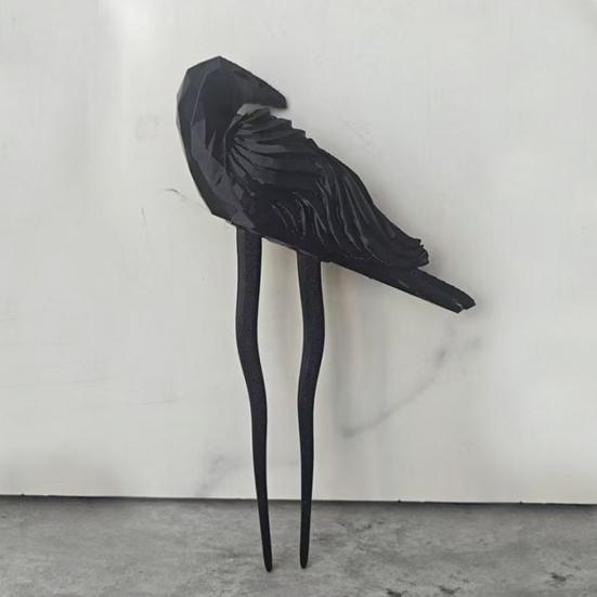 Hair Clip Multifunctional Black White Retro Style Hairpin Halloween Crow Skull Styling Hair Clip Hair Accessories