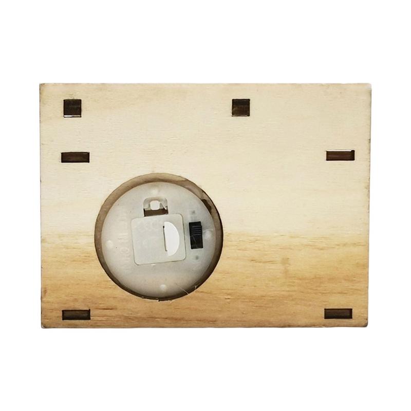 Festival Led Light Village House Wooden House Christmas Tree Decorations For Home Decoration Wooden House Gift Window Decoration