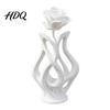Modern Floral Art Decor 3D Printed Rose Sculpture Hollow Vase Figurine