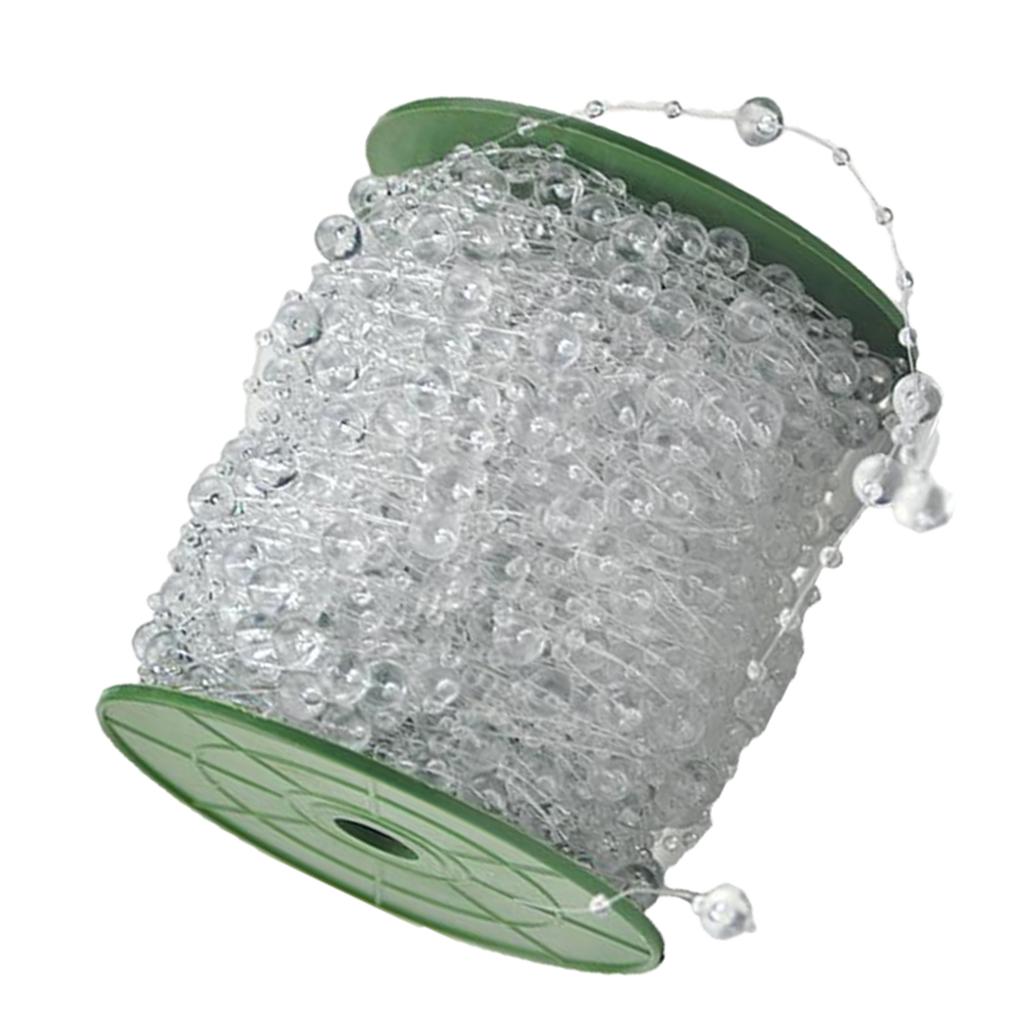 

Леска Искусственный жемчуг Нитка Бусины Цепочка Гирлянда Цветок Прозрачный as described чёрный