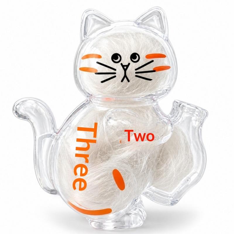 Transparent Cat Hair Storage Refrigerator Pet Fur Keepsake Capsule Diy Souvenirs Cat Whiskers Collector Fridge Magnet