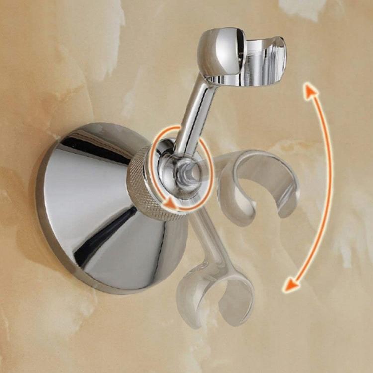 Adjustable Metal Shower Head Wall Bracket, Chrome