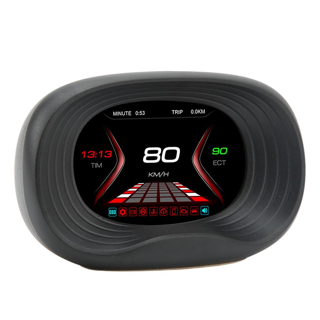 OBD HUD Digital Meter Temperature Speed Mileage Pressure Display Auto Diagnostic Gauge Overspeed
