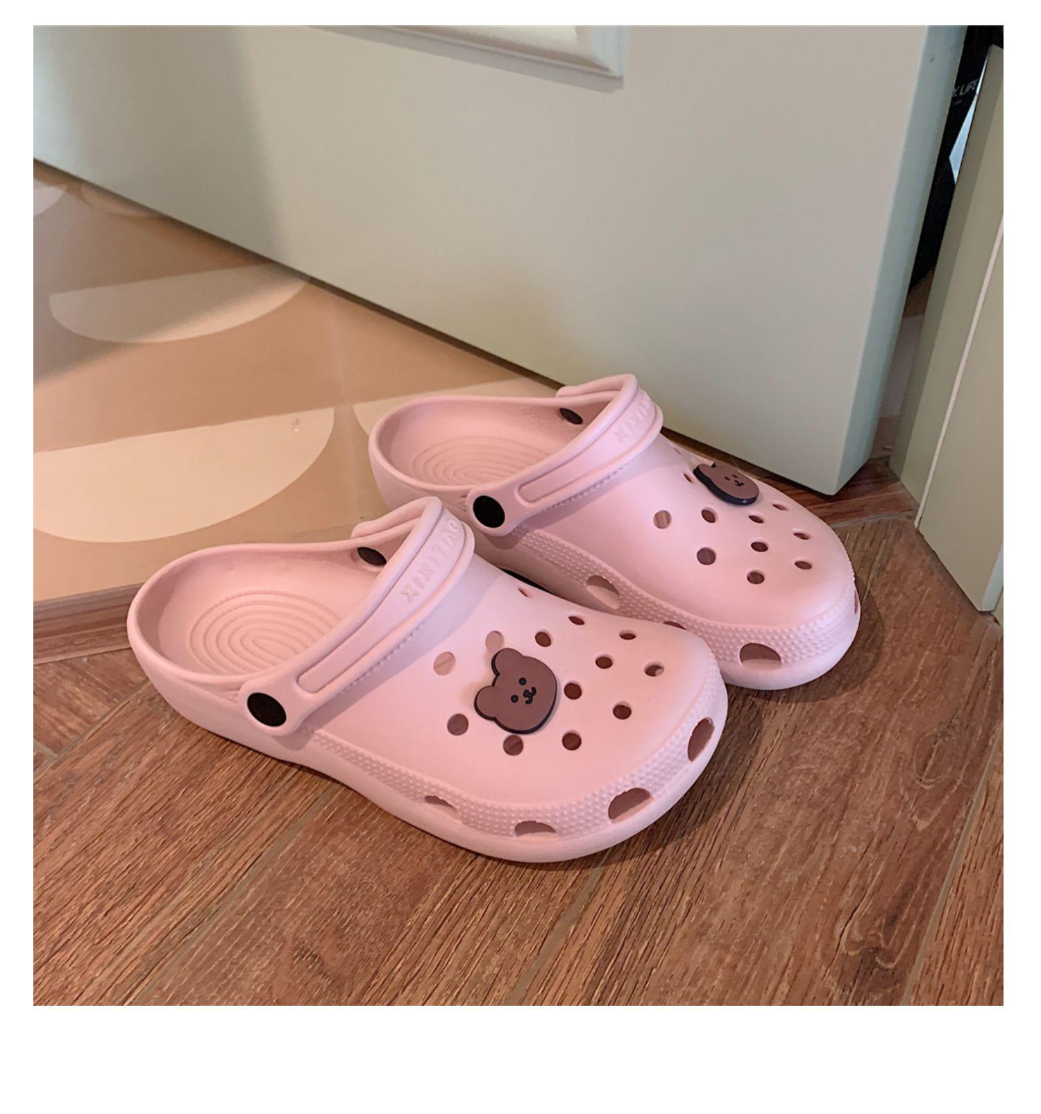 

Летние женские сабо, садовые сандалии на платформе, тапочки с рисунком ромашки, пляжная обувь без шнуровки для девочек, модные шлепанцы для улицы 36-37