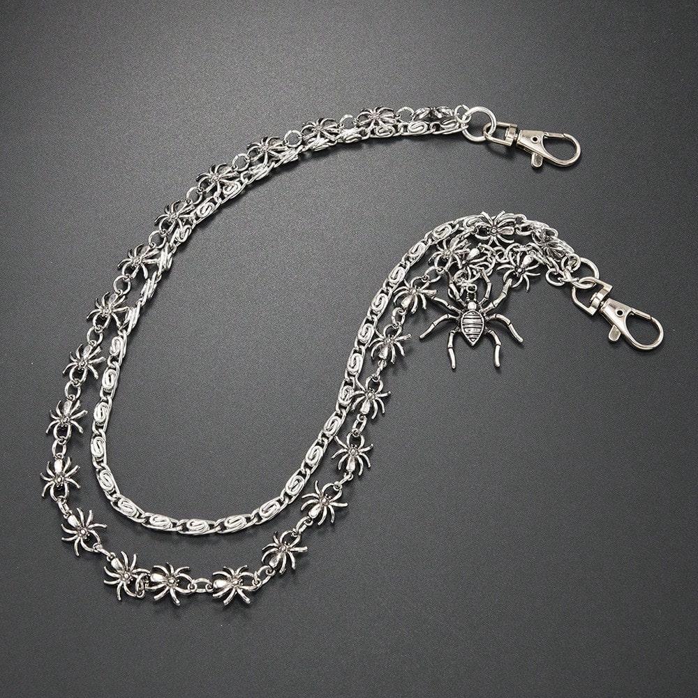 European and American Accessories Gothic Dark Spider Trouser Chain Personality Trend Hip Hop Pants Lanyard Accessories