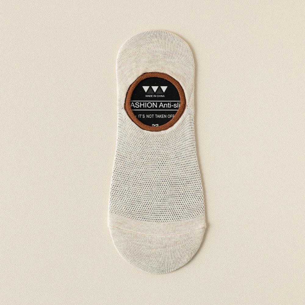 Comfortable Silicone Non-slip Men s Socks Anti Odor Thin Low Cut Socks Breathable Mesh No-show Sock Men хаки