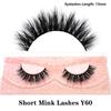 FOXESJI Real Mink Fluffy Short Eye Lashes Extension Wispy Soft Natural Short False Eyelashes Daily Wear Full Strip Lashes Makeup