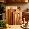 Multi-Purpose Acacia Wood Cutting Board: Ideal for Vegetables, Fruits, Steak, and Camping