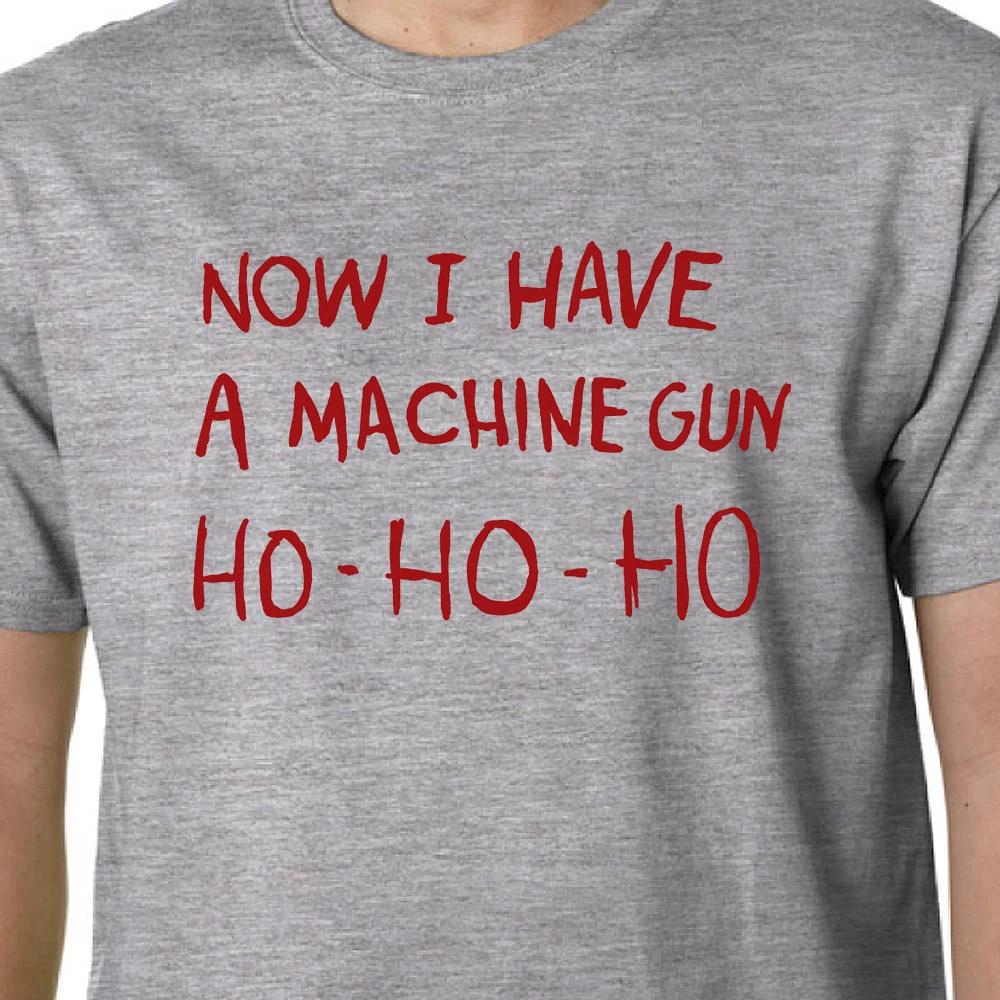 HO-HO-HO Now I Have A Machine Gun t-shirt DIE HARD XMAS GEEK FUNNY HUMOUR QUOTE M