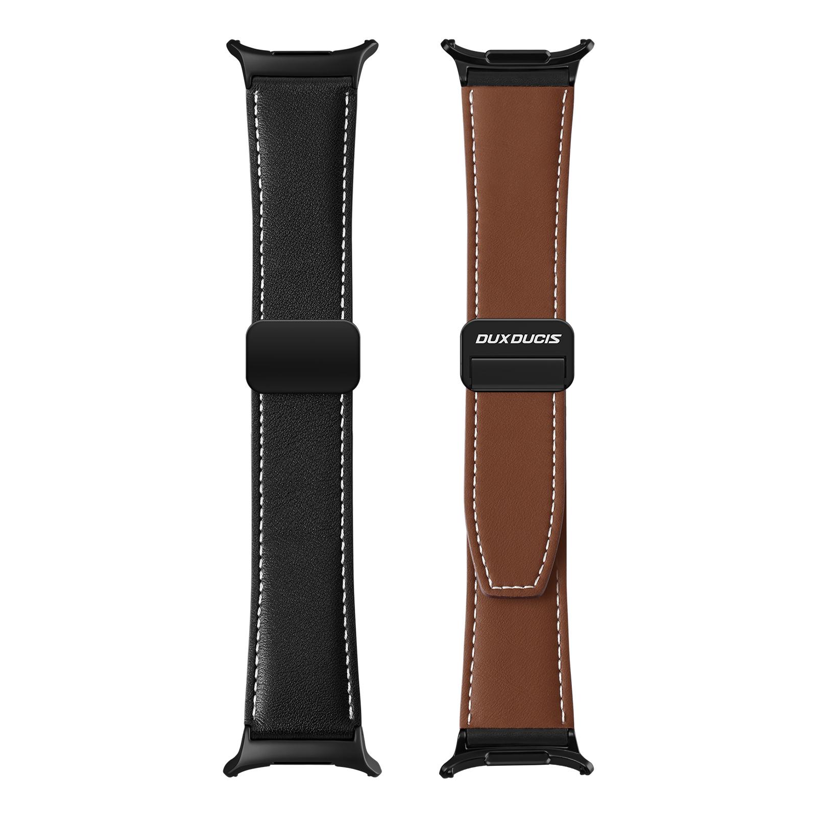 

Серия DUX DUCIS YA для Samsung Galaxy Watch Ultra 47 мм Ремешок из натуральной коровьей кожи Магнитная застежка Black