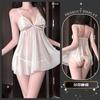 Sexy Underwear Sexy Pure Desire Wind Lace Woven Dream Tulle Perspective Suspender Bow Pleated Skirt