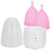 Reusable Female Menstrual Cup Lady Menstrual Cup Cleaner Machine Set (Cleaner Menstrual Cup Pink sL