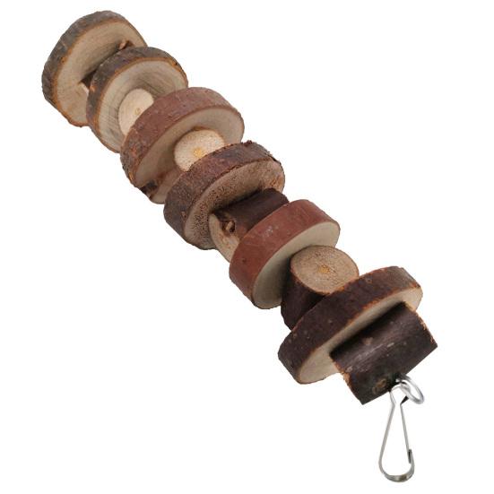 Pet Papoušek Křeček Dřevěné Závěsné Struny Broušení Zubů Žvýkací Molární Hračka Dekor Klece