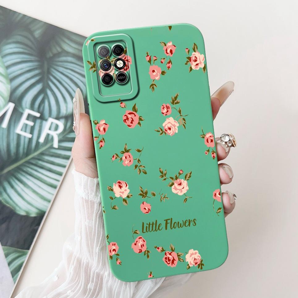 For Infinix Note 8i Note8 Back Cover On Infinix X6383 A692 Coque Funda Flower Butterfly Women Fashion Phone Case Liquid Silicone