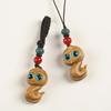 Waterproof Zodiac Snake Keychain Mini Green Sandalwood Phone Chain Ornament  Bag Charm