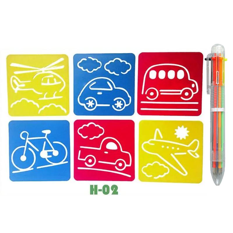 Kids Drawing Stencils Washable Reusable for Cartoon Themed Shape Template For Kid Toddlers Preschool Template Painting TMZ