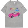 Get In Loser We're Going Insane Funny T-shirt Animal Raccoon Possum Meme Short Sleeve Men Women T-shirts Cotton T Shirt
