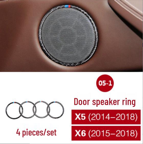 BMW X5/X6 F15/F16 Carbon Fiber Interior & Exterior Modification Center Console Gear & Vent Decoration Sticker