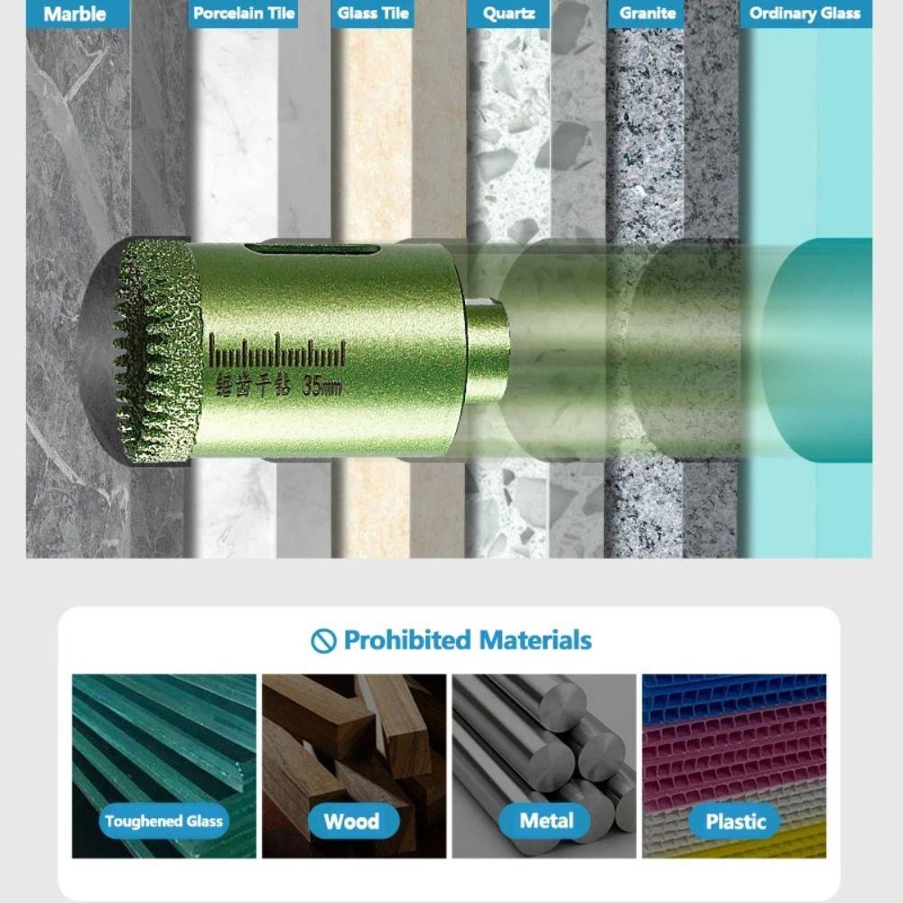 Sawtooth Diamond Hole Drill Grinding Head Tile Hole Opener For Porcelain Tiles Marble