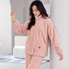 Pajamas Women'S Winter Coral Fleece Women'S Fleece Thickened Warm Autumn And Winter Women'S Flannel Loungewear Set