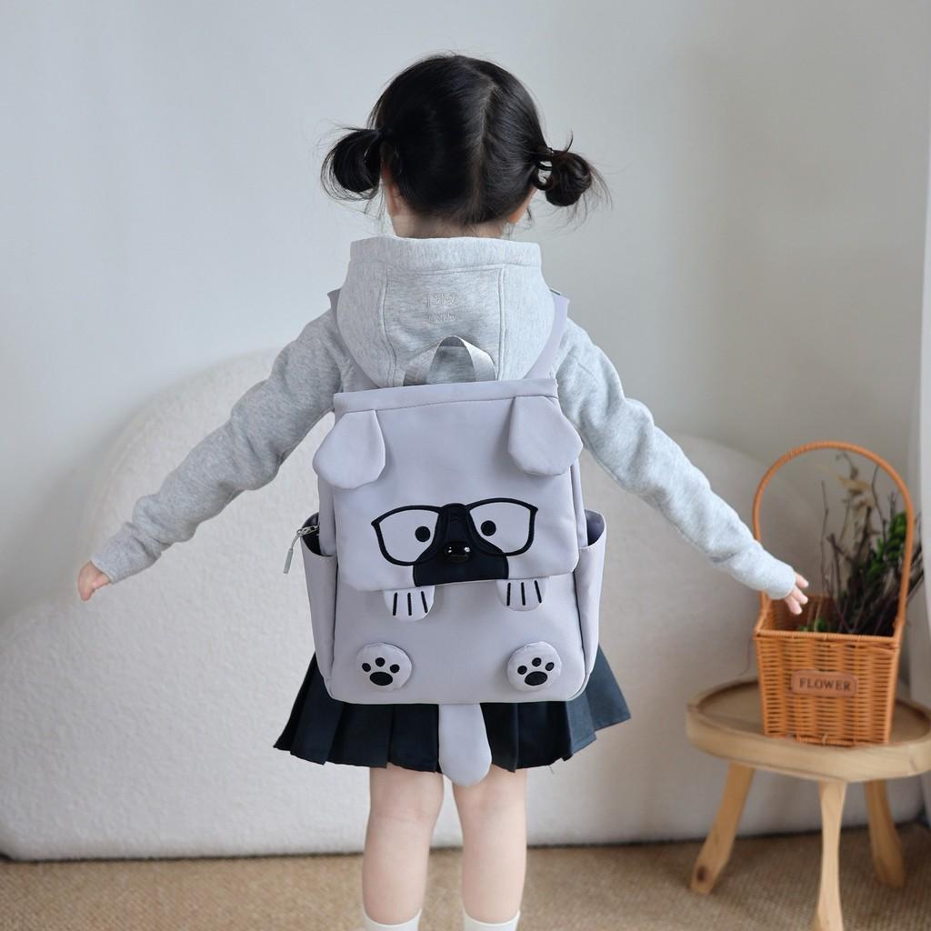 Cartoon Dog Shape Kids Backpack With Large Capacity For School And Daycare
