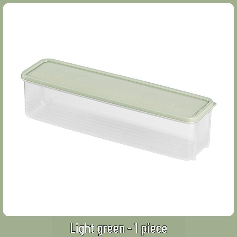 

Прямоугольный герметичный кухонный контейнер для хранения лапши, яиц и фруктов светло-зеленый