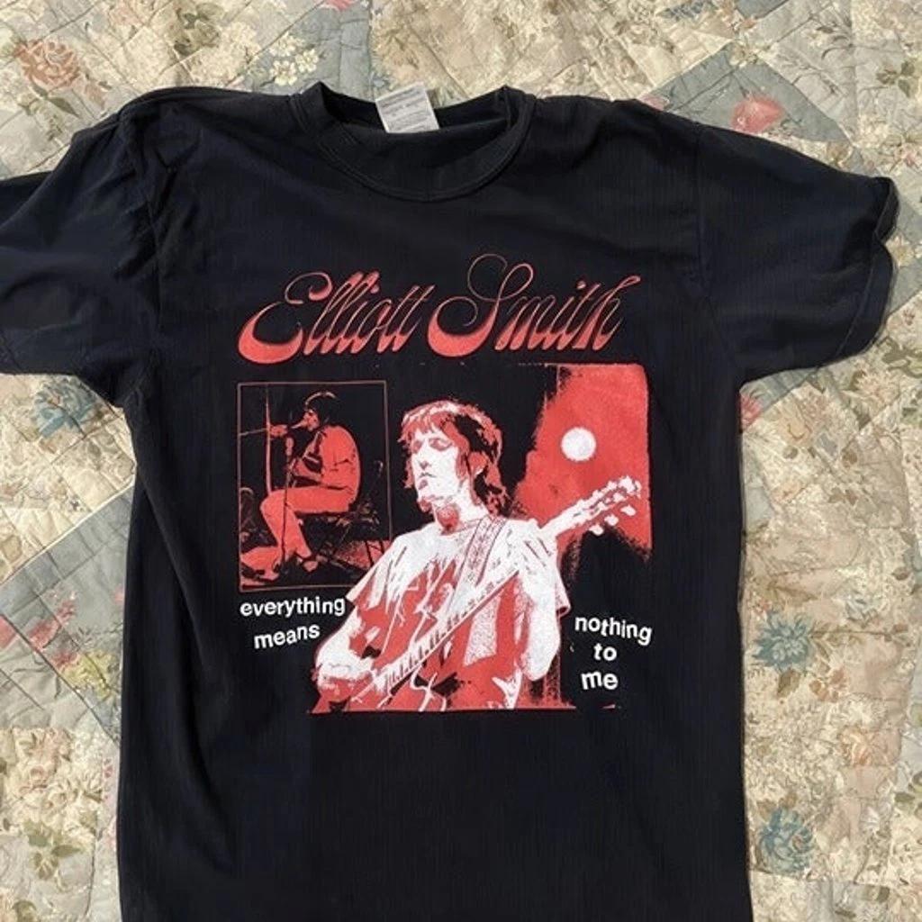 Men s and Women s T-shirts New Elliott Smith Everything Means Nothing To Me Cotton Unisex S-5XL Shirt BS19 S