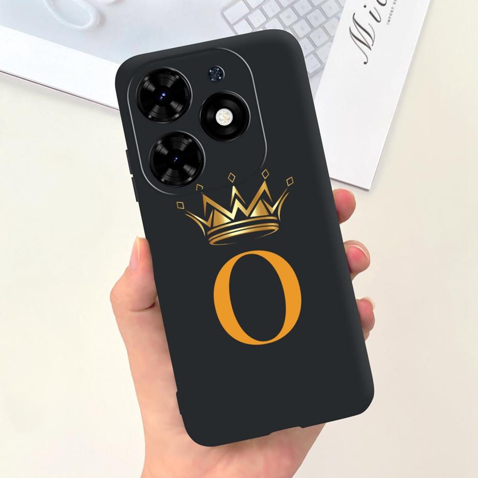 For Infinix Hot 40 Case Infinix Hot 40i Cute Crown Letters Back Cover Phone Case For Infinix Hot 40 Pro Hot40 Hot40i Soft Fundas