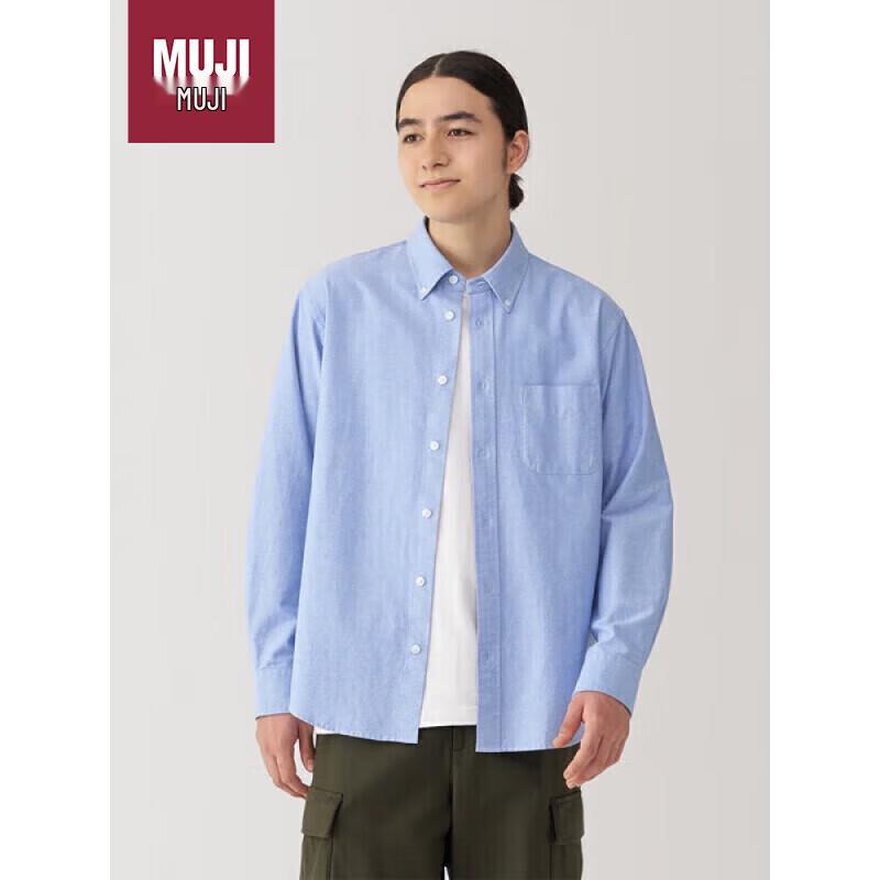 MUJI Men s Washed Oxford Button-Down Shirt XL