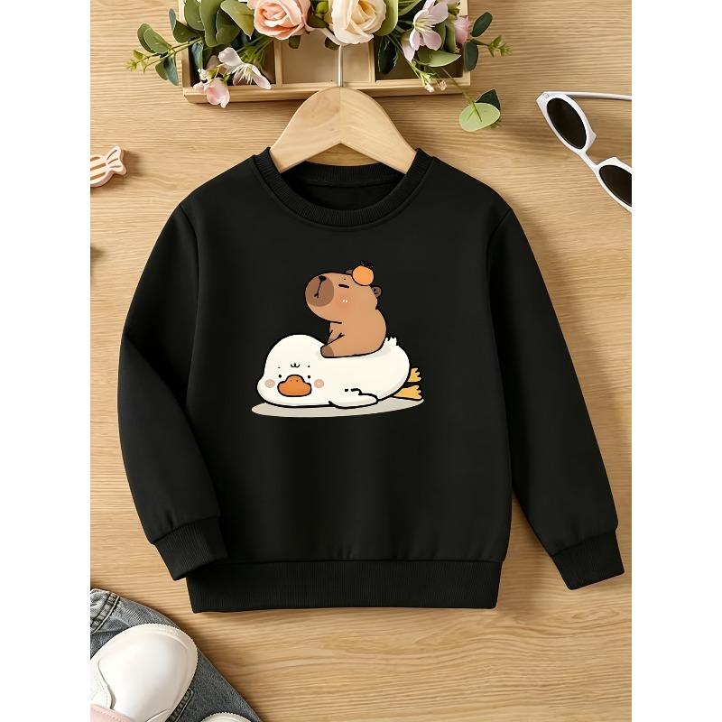 Kids Sweatshirt,Creative Printed Pattern Lightweigh Sweatshirt, Soft and Comfortable Crew Neck Long Sleeve Sweatshirt, Children's Autumn/Winter Top