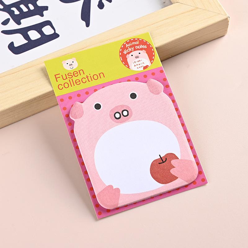 Korean Cute Cartoon Animal Sticky Notes Tearable Memo Pad