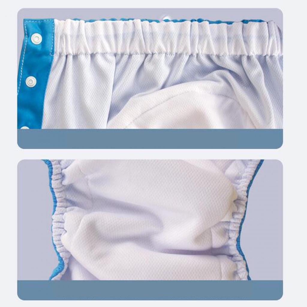 Adult Cloth Diaper Incontinence Pants Adjustable Nappy Cover Reusable Breathable Underwear