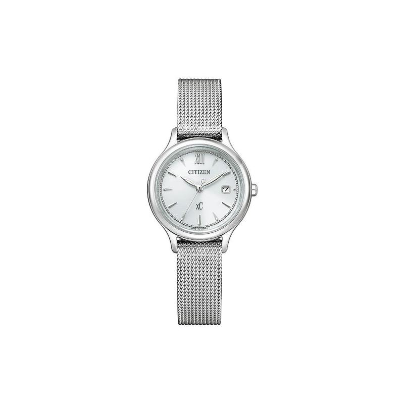 

CITIZEN Eco-Drive Series 50 Meters Waterproof Solar Quartz Steel Strap 28mm Women s Watch Silver Dial EW2631-55A синій