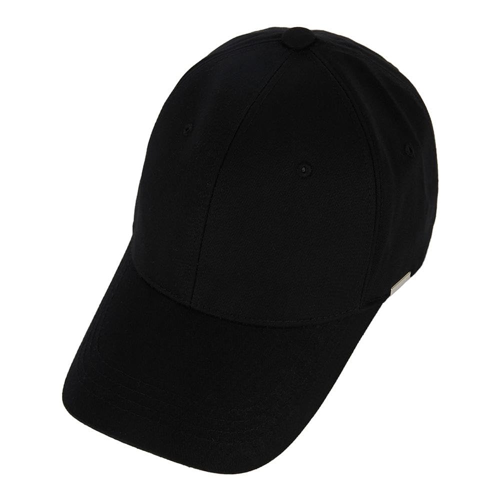 Metal tip over fit ball cap Black