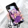 Schwarze Hülle für Xiaomi Redmi 13C Note 9 iPhone XR 7 8 14 15 11 12 13 X XS Pro Max Samsung A25 S23 S24 FE Ultra Plus No Game No Life