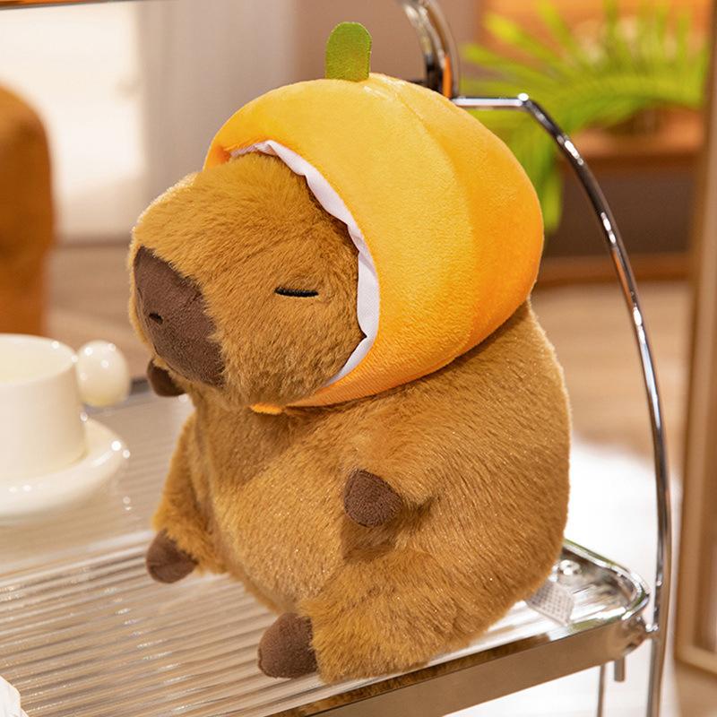 Transformed Into A Capybara, Capybara Capibala, Cute Guinea Pig Plush Doll, Grab A Doll and Give It To A Girl for Birth