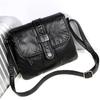 Soft Leather Women Messenger Bag Casual Women's Shoulder Crossbody Bag Female Handbag Black Bolsa Feminina Girl Bag