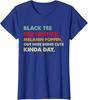 Black Tee Red Lipstick Melanin Poppin Gift Ladies' Crewneck T-Shirt