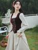 French Pastoral Photo Set Retro Mori Stacked Dress Niche Design Court Lolita Dress