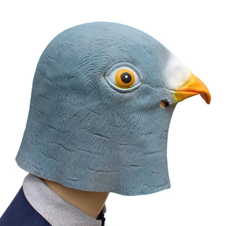 New Halloween Latex Pigeon Head Mask, Festival Party Supplies, Animal Funny Costume Props