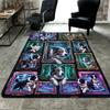 Cybernetic Canine Collage Pattern Rug Floor Mat for Living Room or Bedroom Soft and Comfortable Carpet a Gift for Birthday and Holiday.