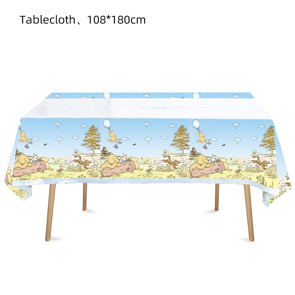 Vintage Winnie The Pooh Party Supplies Include Plates Napkins Cups A Tablecloth