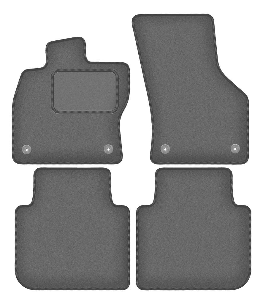 Veloursgraphit-Autofußmatten für: Skoda Superb III Kombi, Limousine (2015-2020)